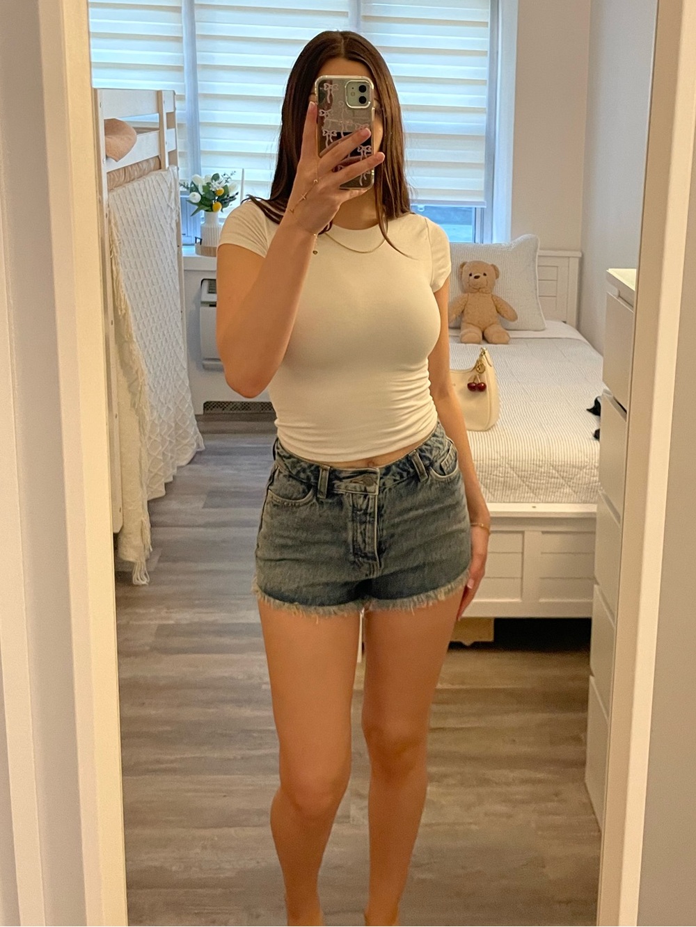 Primark Blue Denim High-Waist Jean Shorts